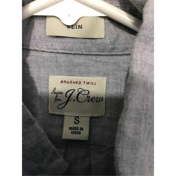 J. Crew Brushed Twill Shirt Size Small Light Gray - Picture 5 of 15